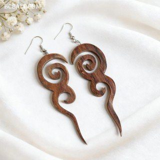 New Collection Wood Earrings Unique Best Quality